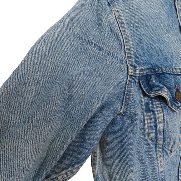 VTG Levis Mens 46 Type 3 Trucker Jacket 71205-0217 Blue Jean Denim Coat Button - Picture 7 of 12